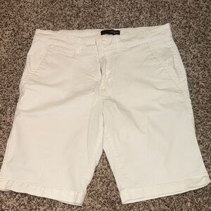 Guess White Men's Flat Front Shorts